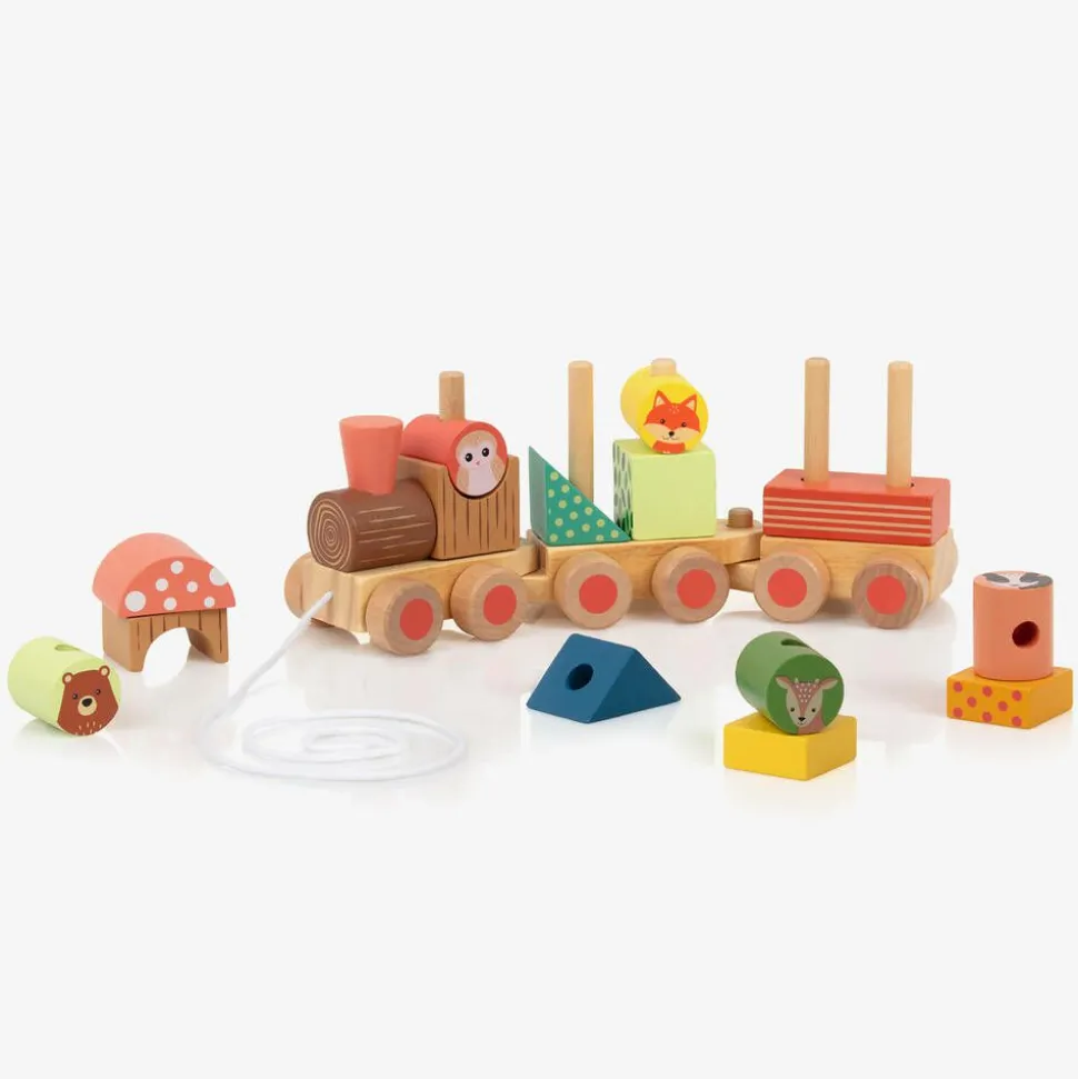 Woodland Animal Puzzle Train Toy (26cm)