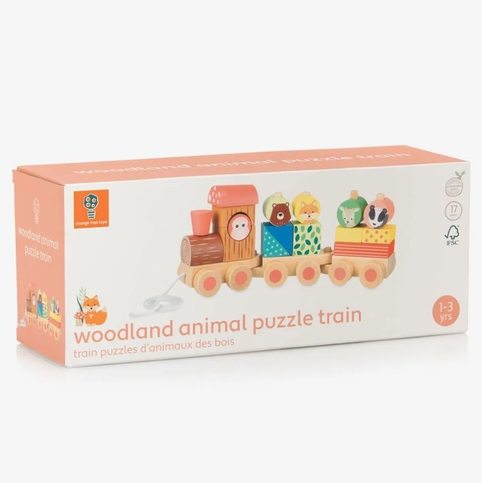 Woodland Animal Puzzle Train Toy (26cm)