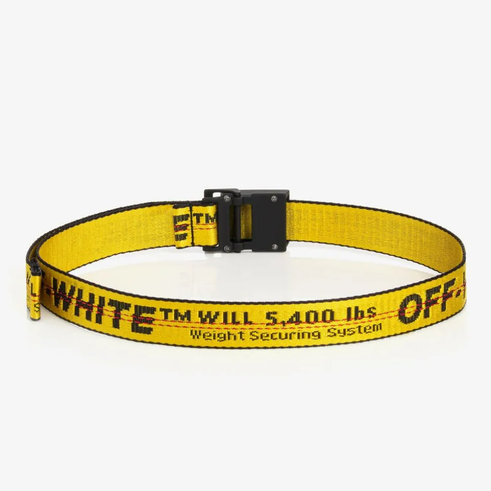 Yellow & Black Industrial Logo Belt