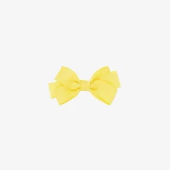 Yellow Bow Hair Clip (7cm)