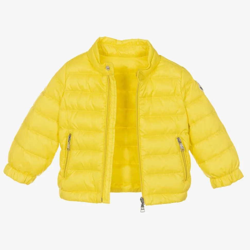 Yellow Down Padded Acorus Puffer Jacket
