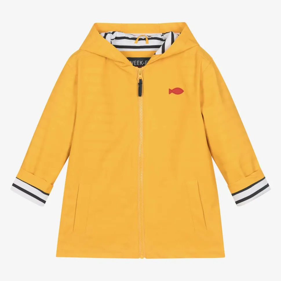 Yellow Hooded Raincoat
