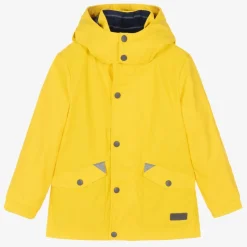 Yellow Hooded Waterproof Raincoat
